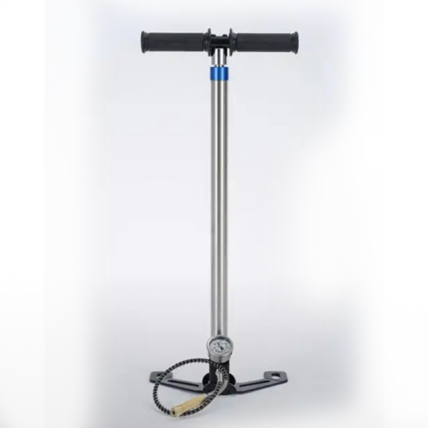 Насос ВД 4-х ступенчатый с большим манометром, складные ножки.