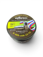  Пули SNIPERSHOT 6.35 мм. 3.5 g.(6.42 мм) круглые 